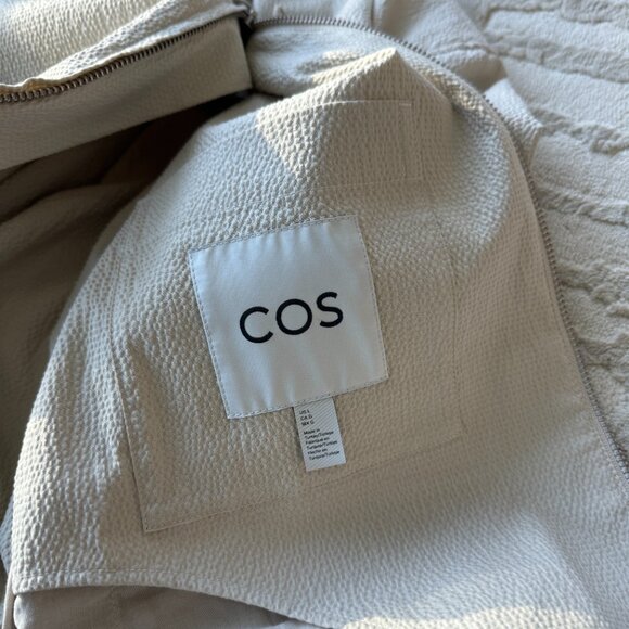 COS SEERSUCKER BLOUSON JACKET - Picture 2 of 3